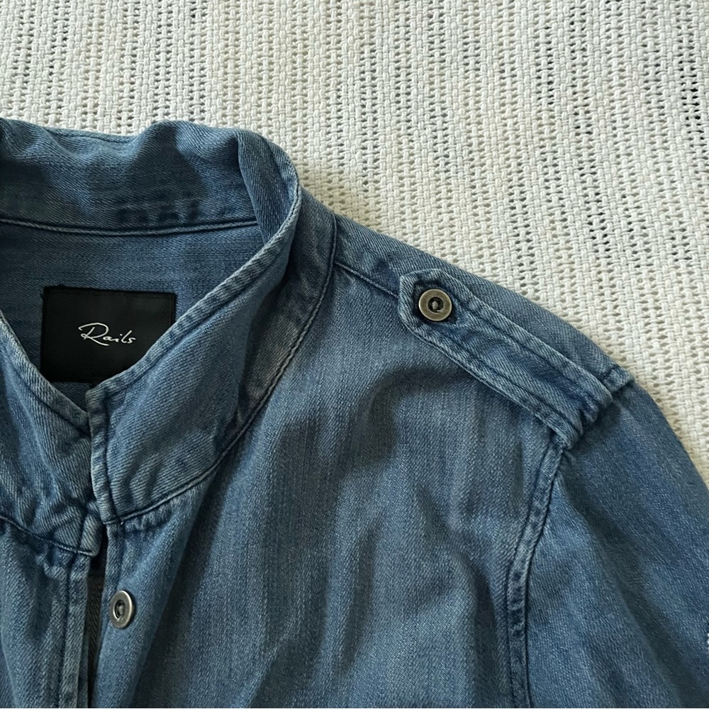 Rails Embroidered Denim Shirt Jacket - Picture 10 of 11